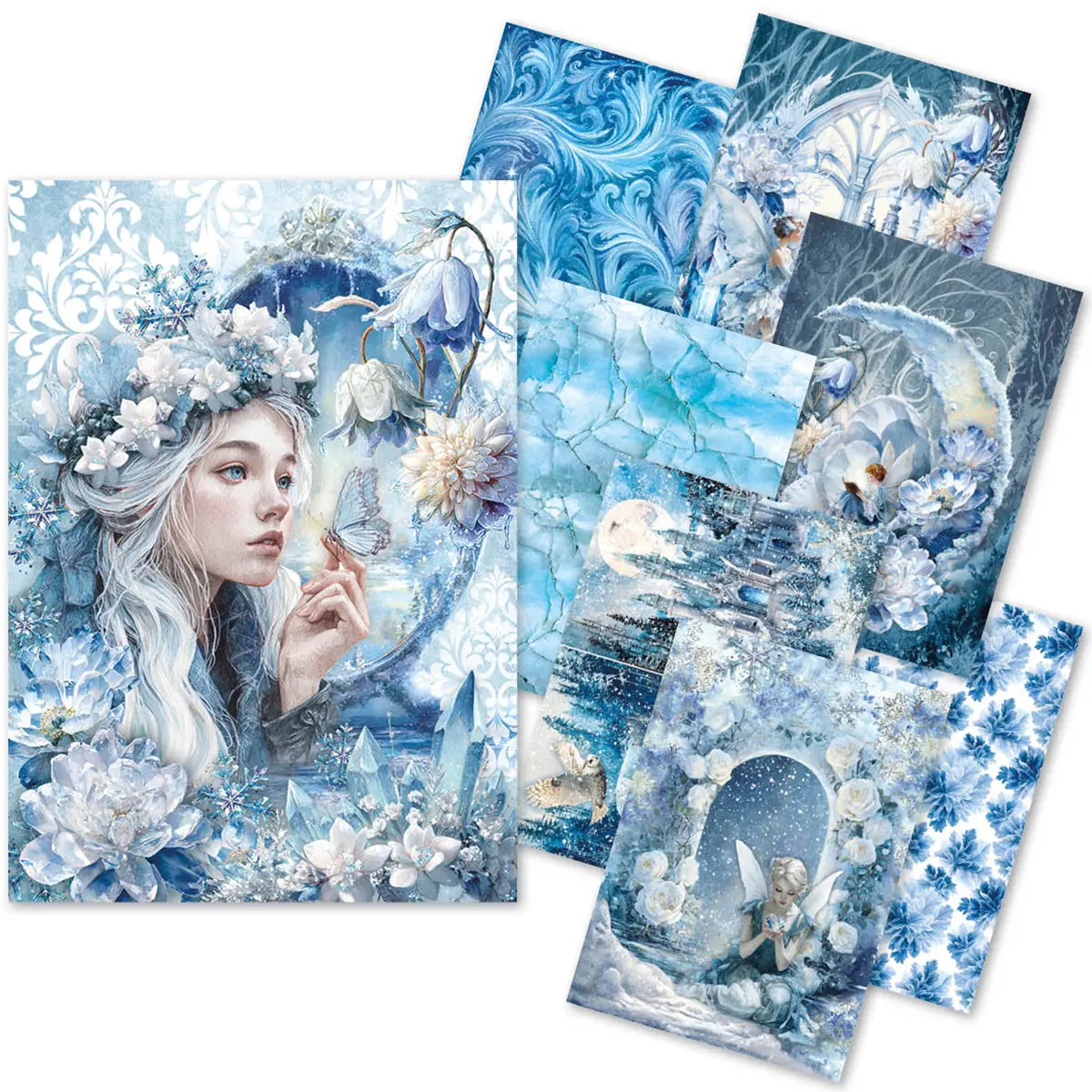 Rice Paper A5 Mixed 8/Pkg Frozen Land 1