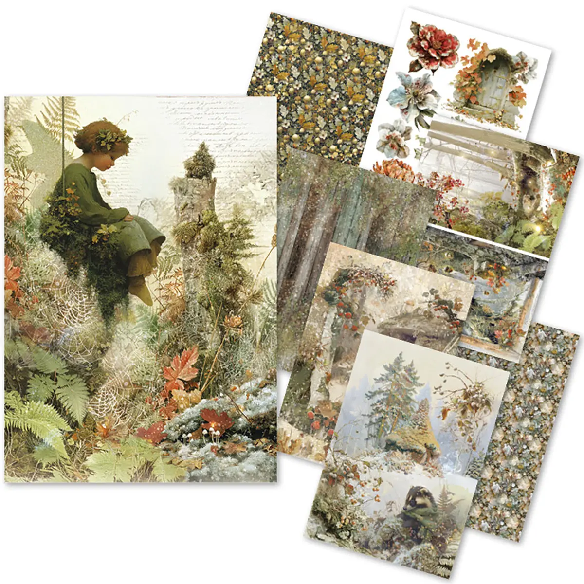 Rice Paper A5 Mixed 8/Pkg Fairy Whispers 1