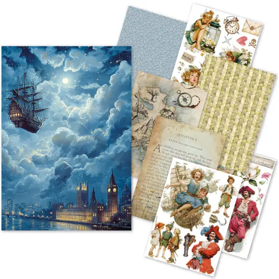 Rice Paper A5 Mixed 8/Pkg Neverland 1