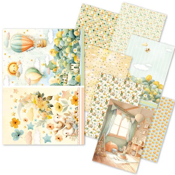 Rice Paper A5 Mixed 8/Pkg Lunibloom 1