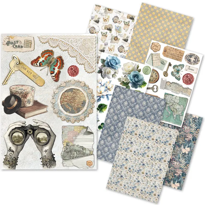 Rice Paper A5 Mixed 8/Pkg Eastern Journey 1