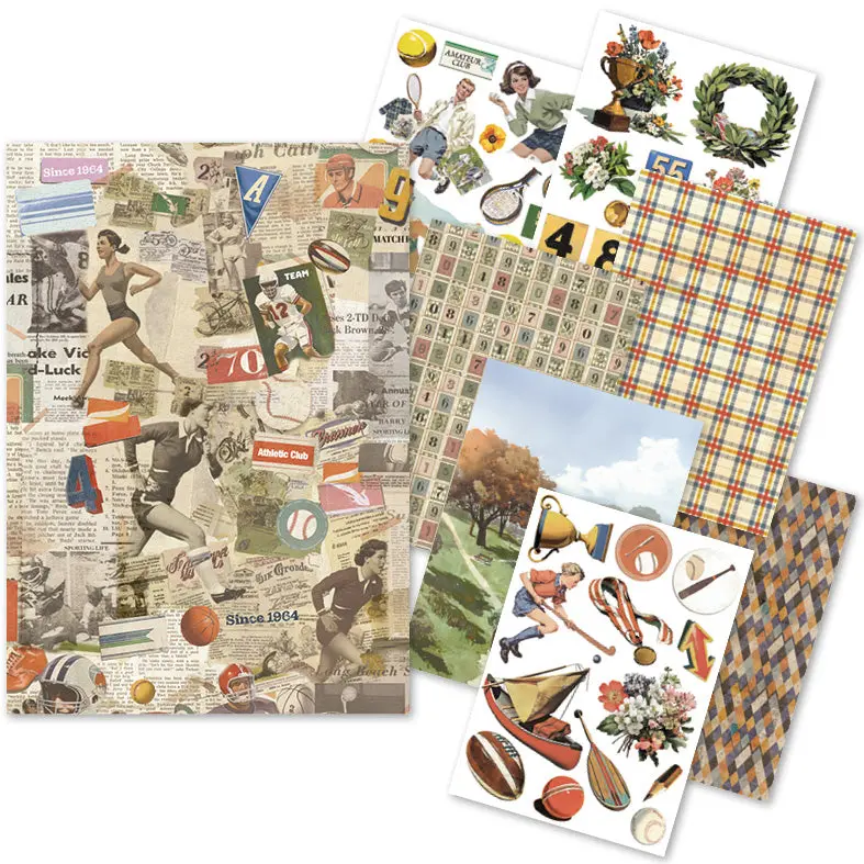 Rice Paper A5 Mixed 8/Pkg Sports Days 1