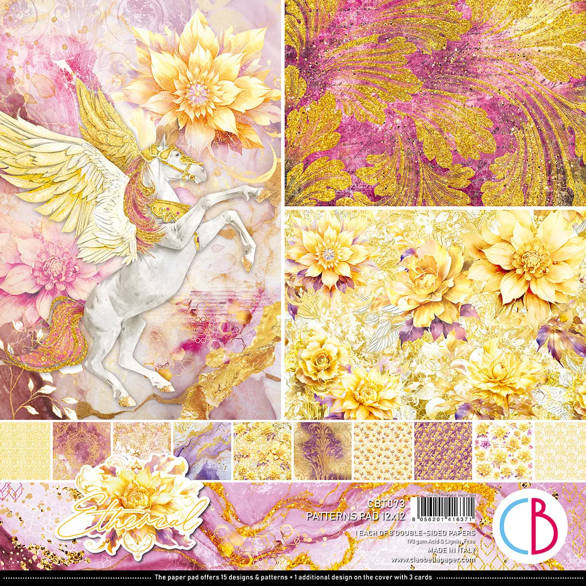 Ethereal Patterns Pad 12X12 8/Pkg 1