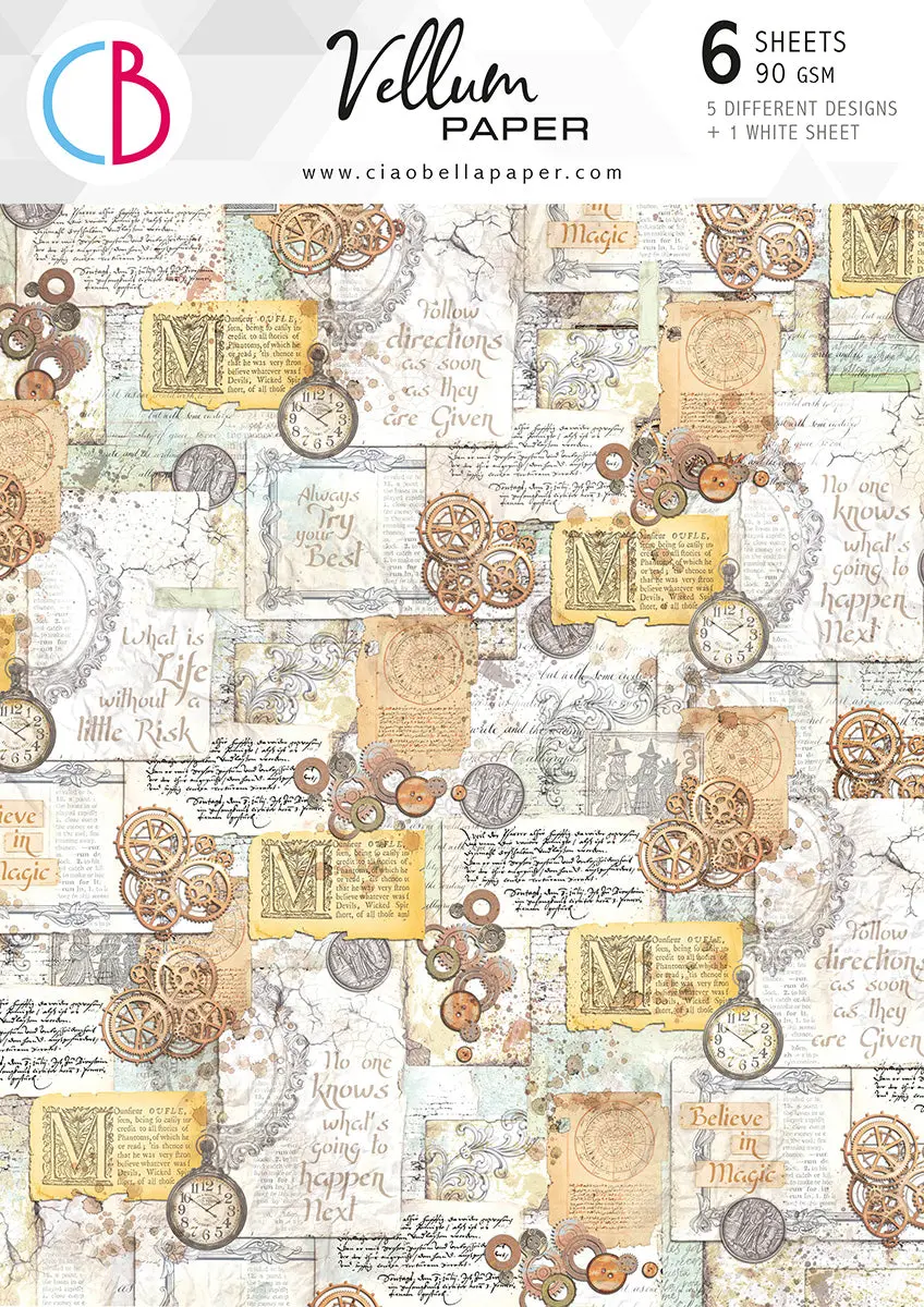 Vellum Wizard Academy Paper Patterns A4 6/Pkg 1