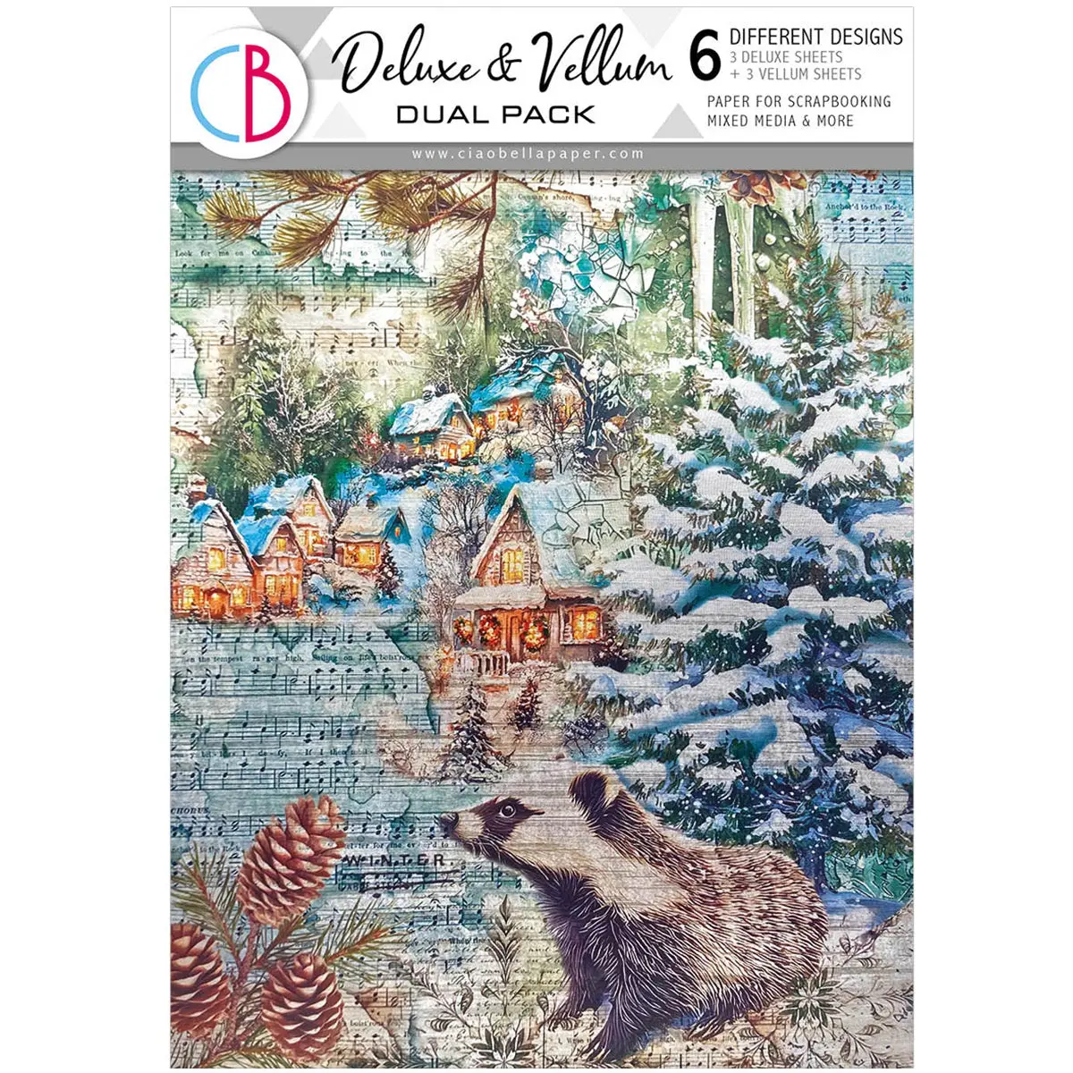 Deluxe Paper Silver & Vellum Dual Pack A4 Mixed 6/Pkg Forest Tales 1