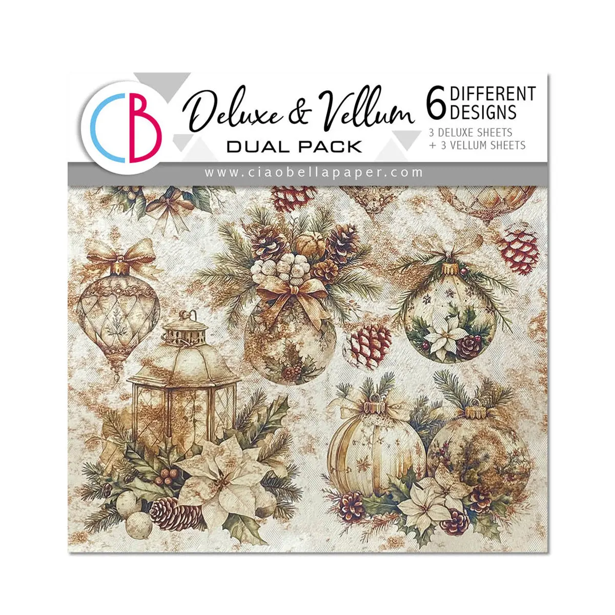 Deluxe Paper Pearl Copper & Vellum Dual Pack Mixed 6/Pkg Winter Season 1