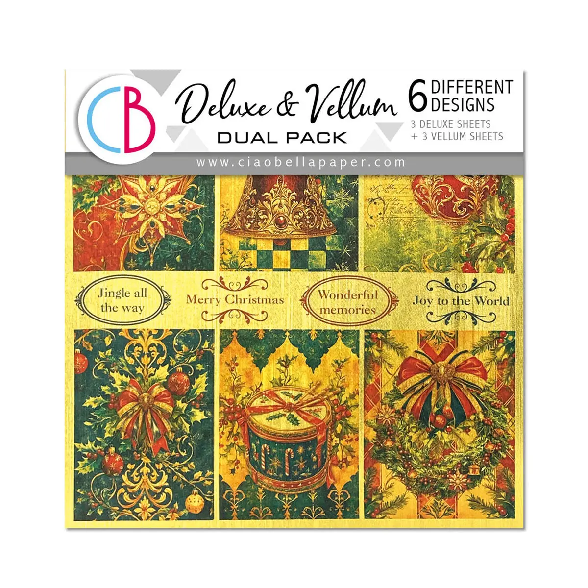 Deluxe Paper Gold & Vellum Dual Pack Mixed 6/Pkg Toy Shop 1