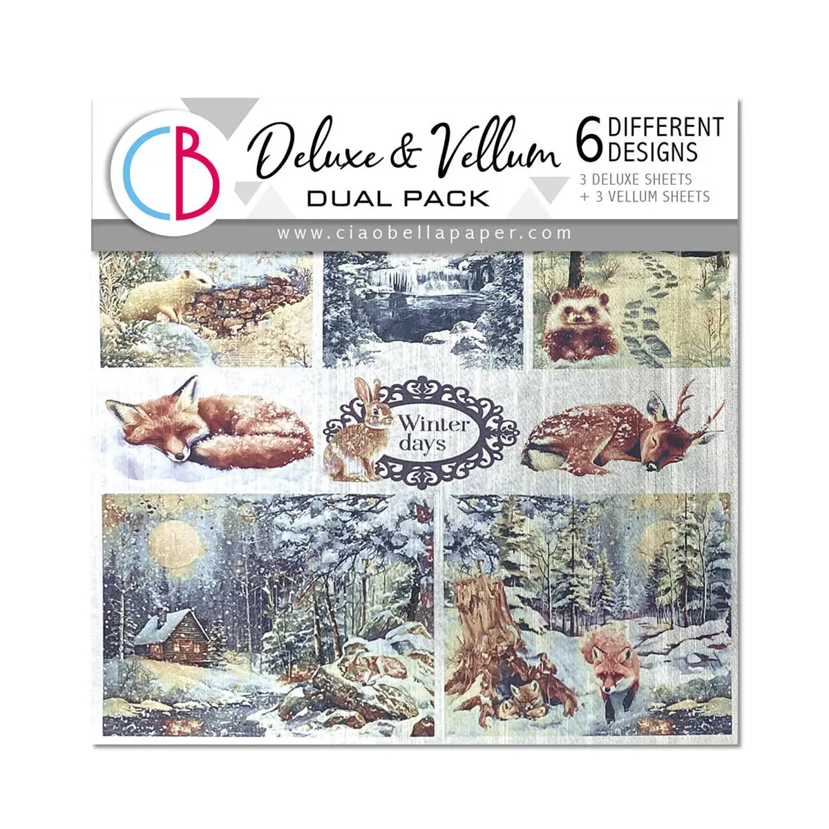 Deluxe Paper Silver & Vellum Dual Pack Mixed 6/Pkg Forest Tales 1
