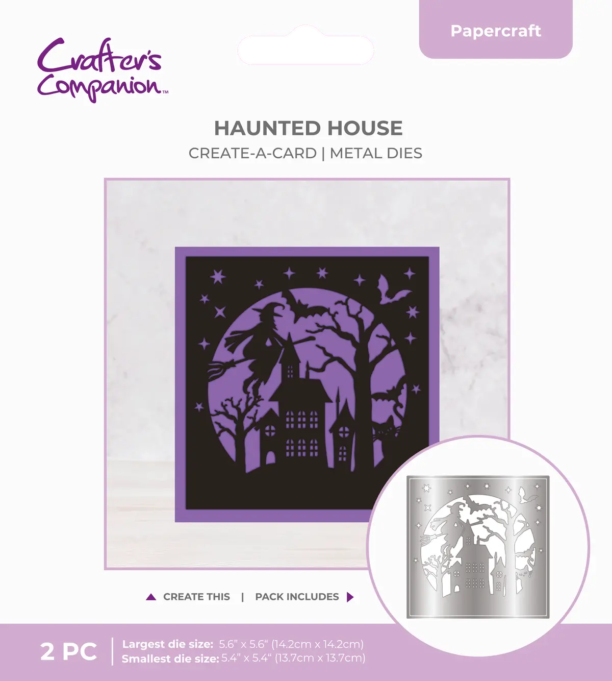 Crafter's Companion Create A Card Die Set Haunted House 1
