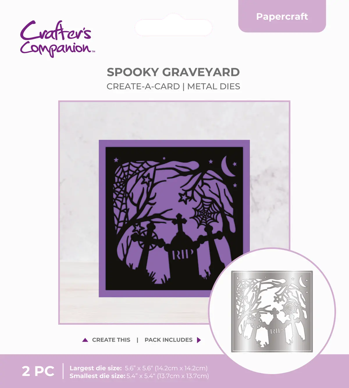 Crafter's Companion Create A Card Die Set Spooky Graveyard 1
