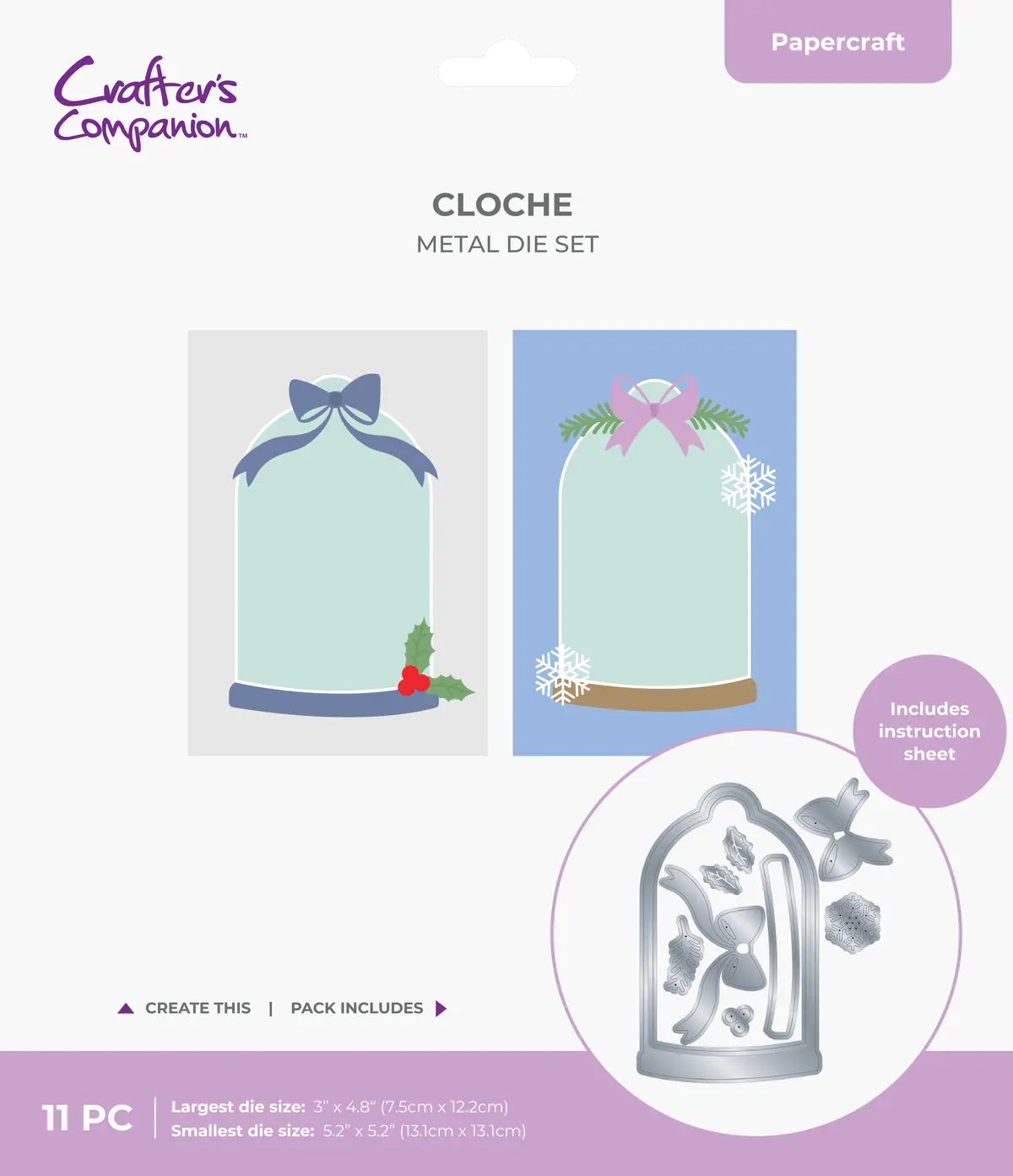 Crafters Companion Metal Die - Cloche 1