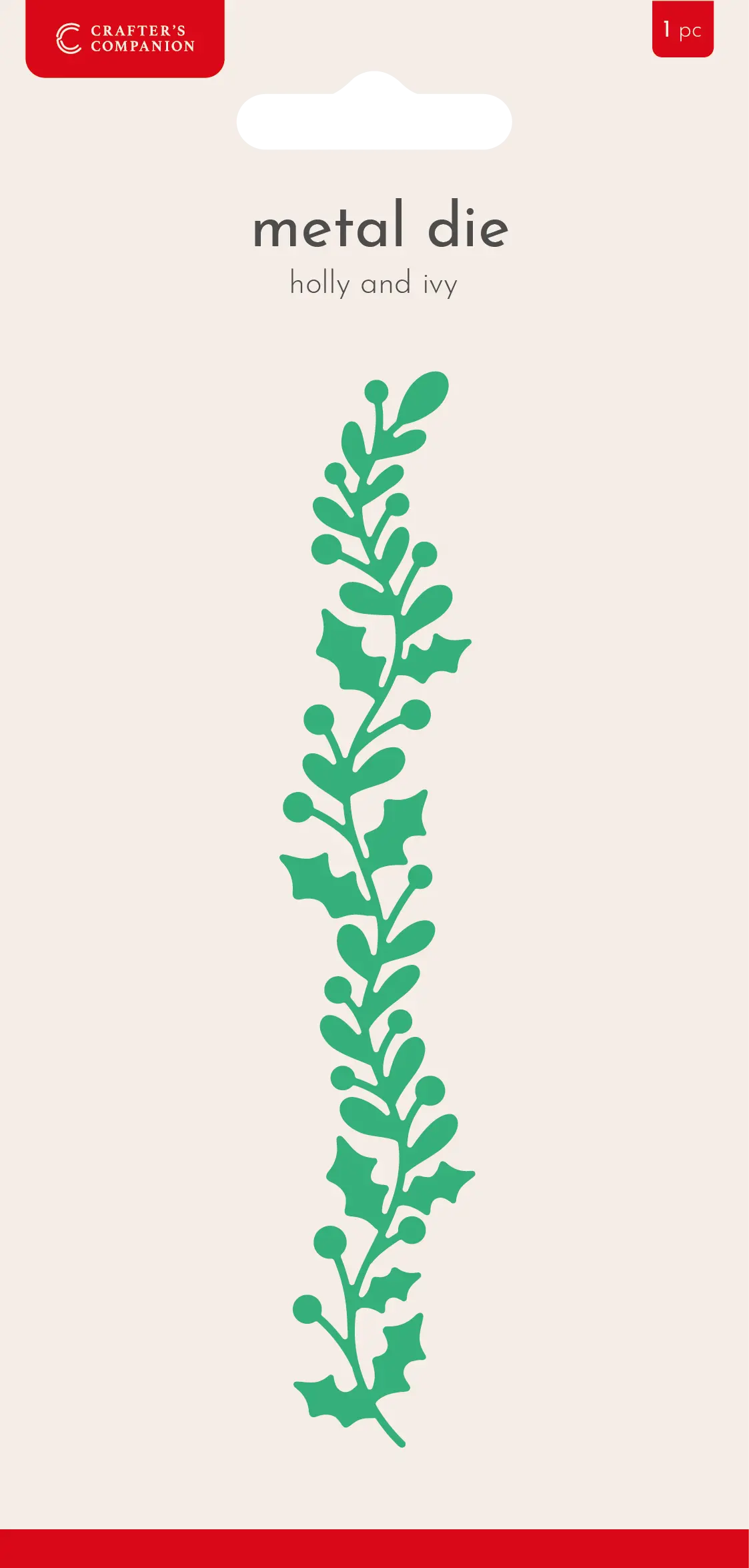 Crafter’S Companion Metal Die - Holly And Ivy 1