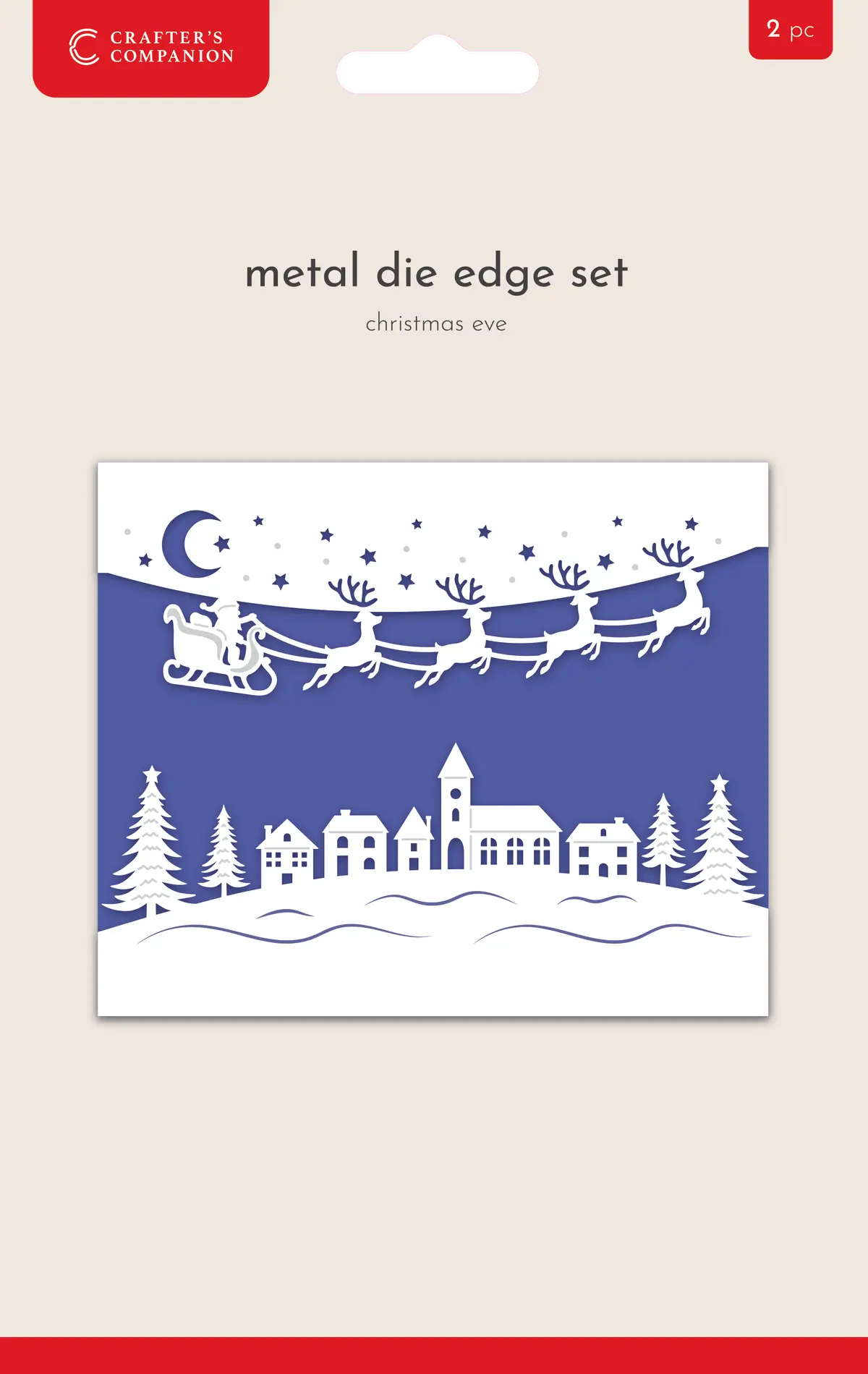 Crafter's Companion Metal Die Edge Set - Christmas Eve 1