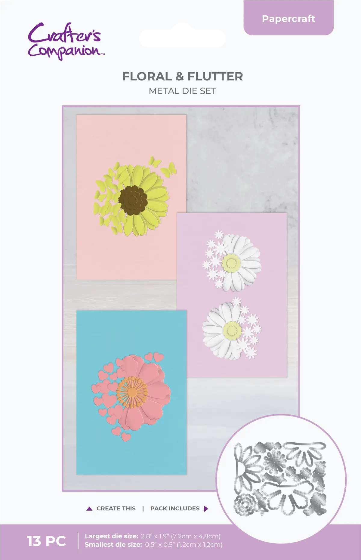 Crafter's Companion Metal Die - Floral & Flutter 1