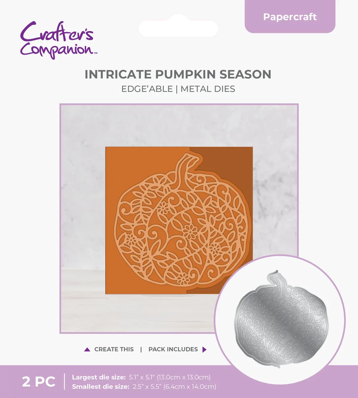 Crafter's Companion Die Set Intricate Pumpkin Season 1