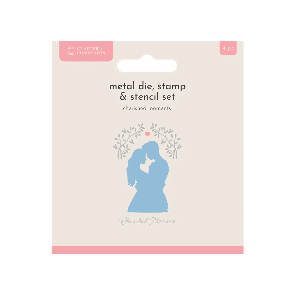Crafters Companion Metal Die, Stamp & Stencil Set - Cherished Moments 1