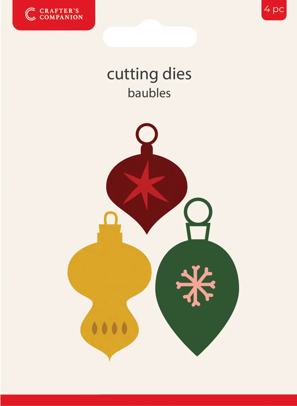 Crafters Companion Metal Die Christmas Embellishment - Baubles 1