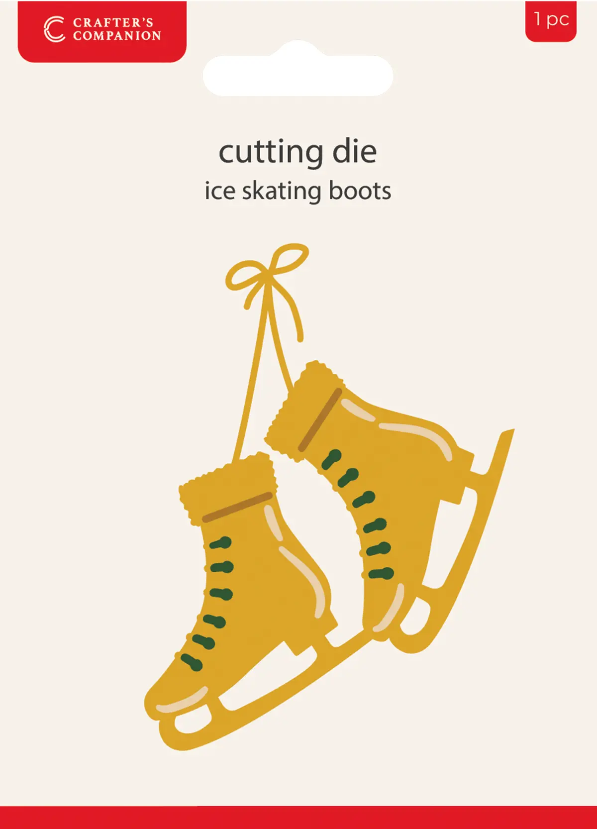 Crafters Companion Metal Die Christmas Embellishment - Ice Skating Boots 1