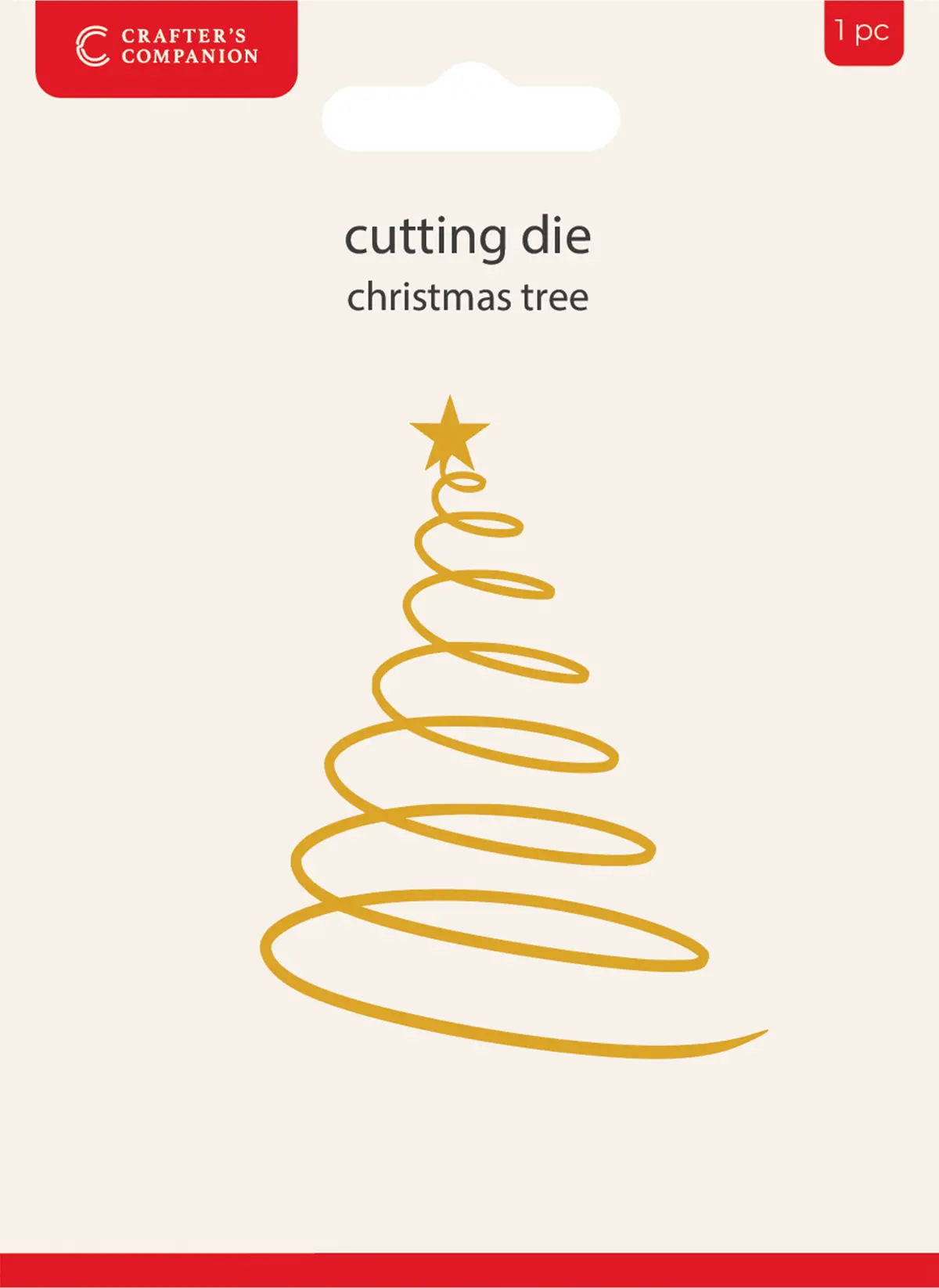 Crafters Companion Metal Die Christmas Embellishment - Christmas Tree 1