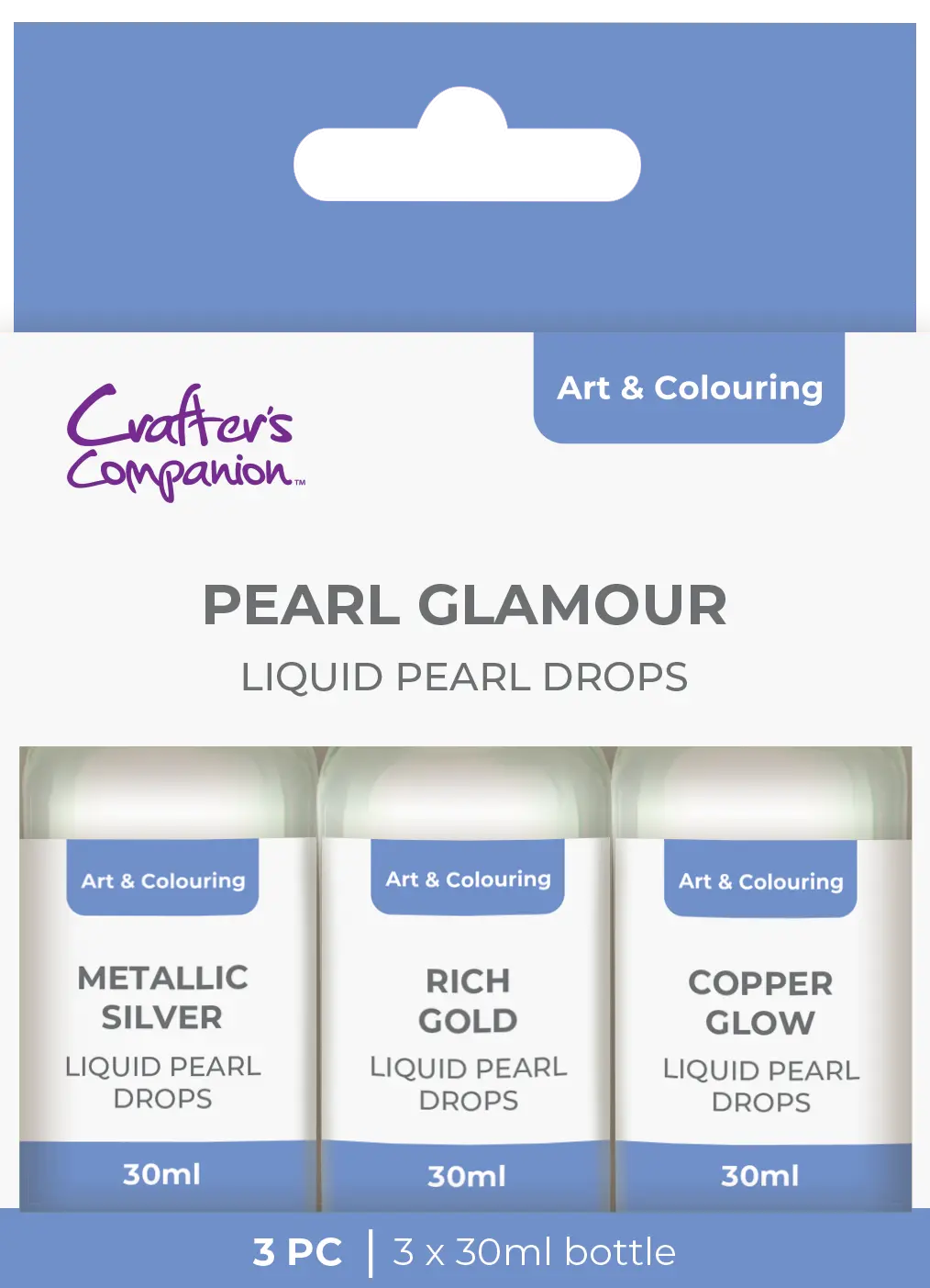 Crafter's Companion Pearl Drops Pearl Glamour 3 Pack 1