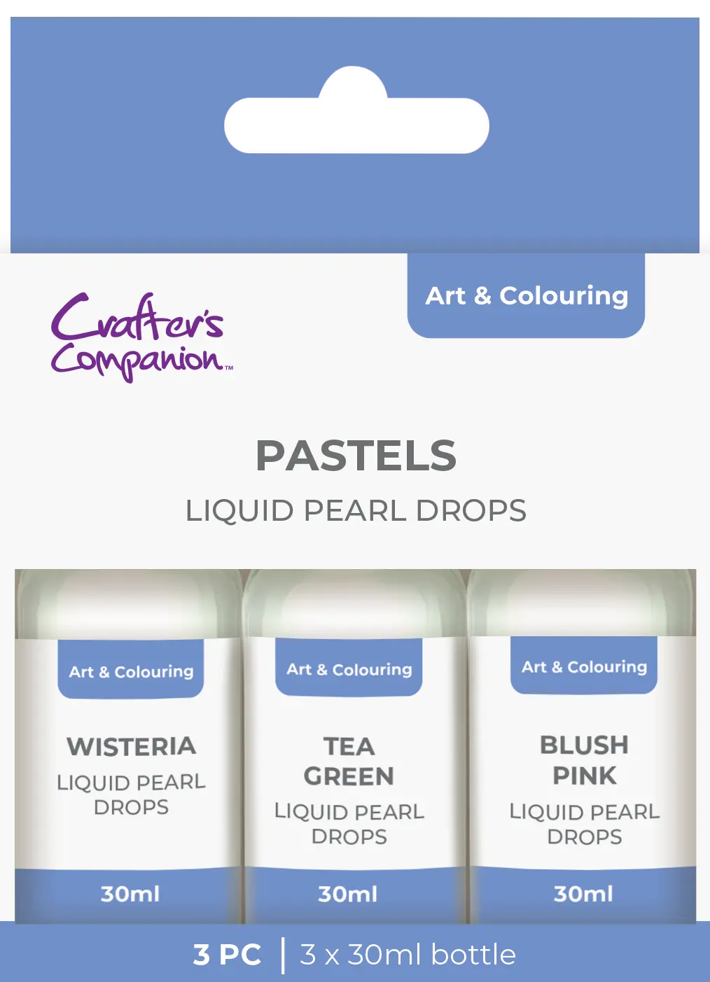 Crafter's Companion Pearl Drops Pastels 3 Pack 1
