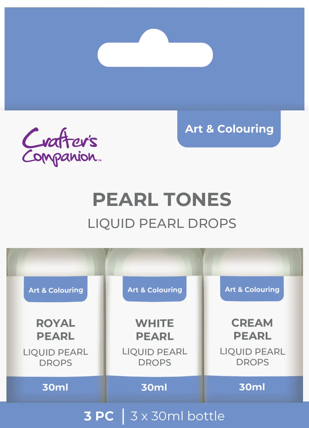 Crafter's Companion Pearl Drops Pearl Tones 3 Pack 1