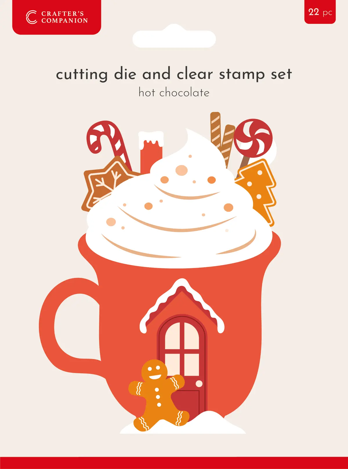 Crafters Companion Stamp & Die - Hot Chocolate 1