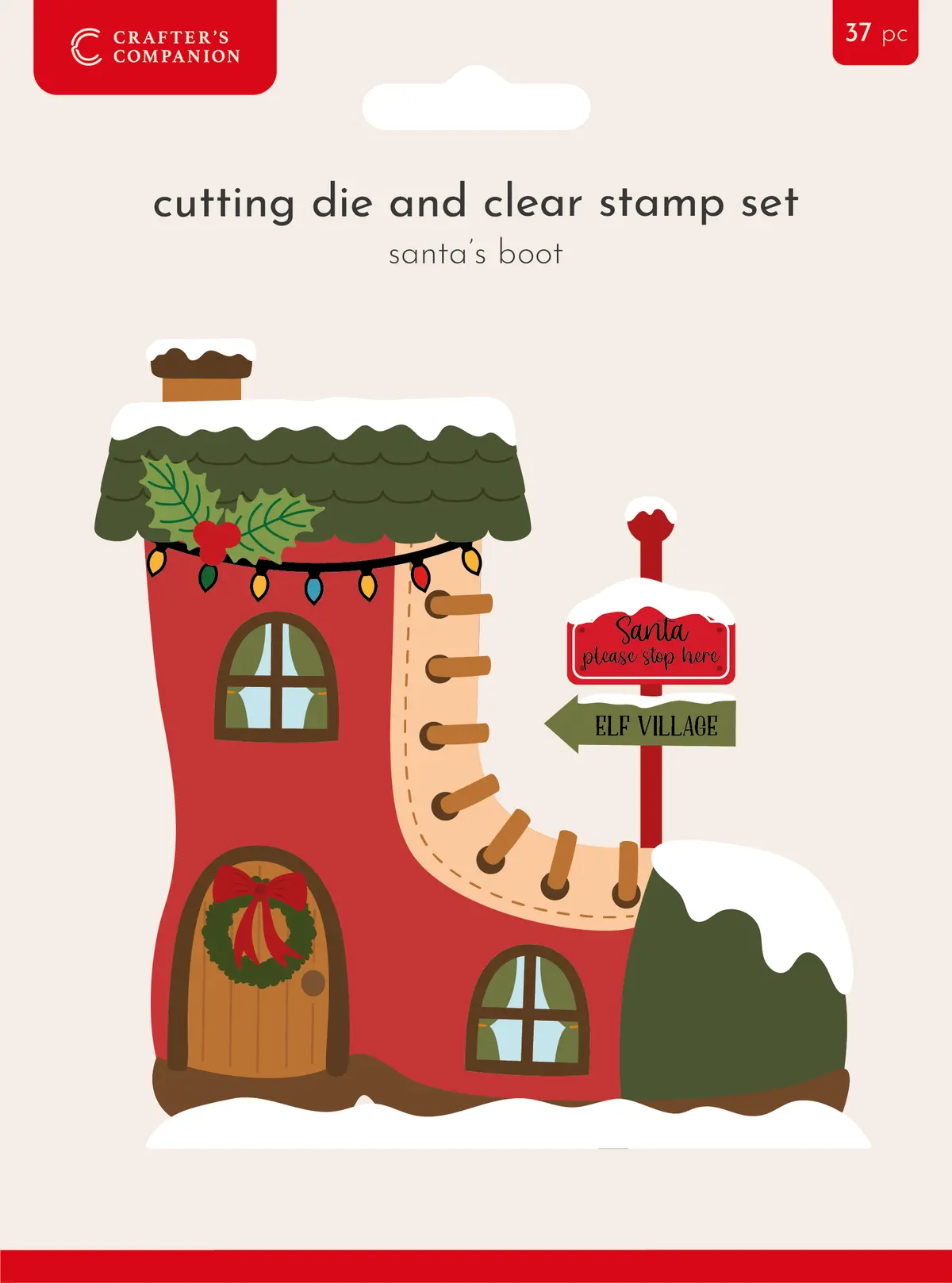 Crafters Companion Stamp & Die - Santa's Boot 1