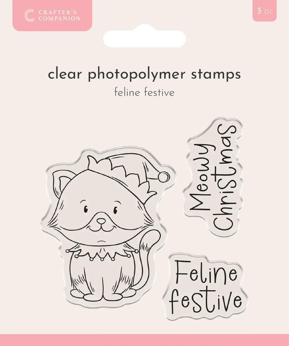 Crafter’S Companion Photopolymer Stamp - Feline Festive 1