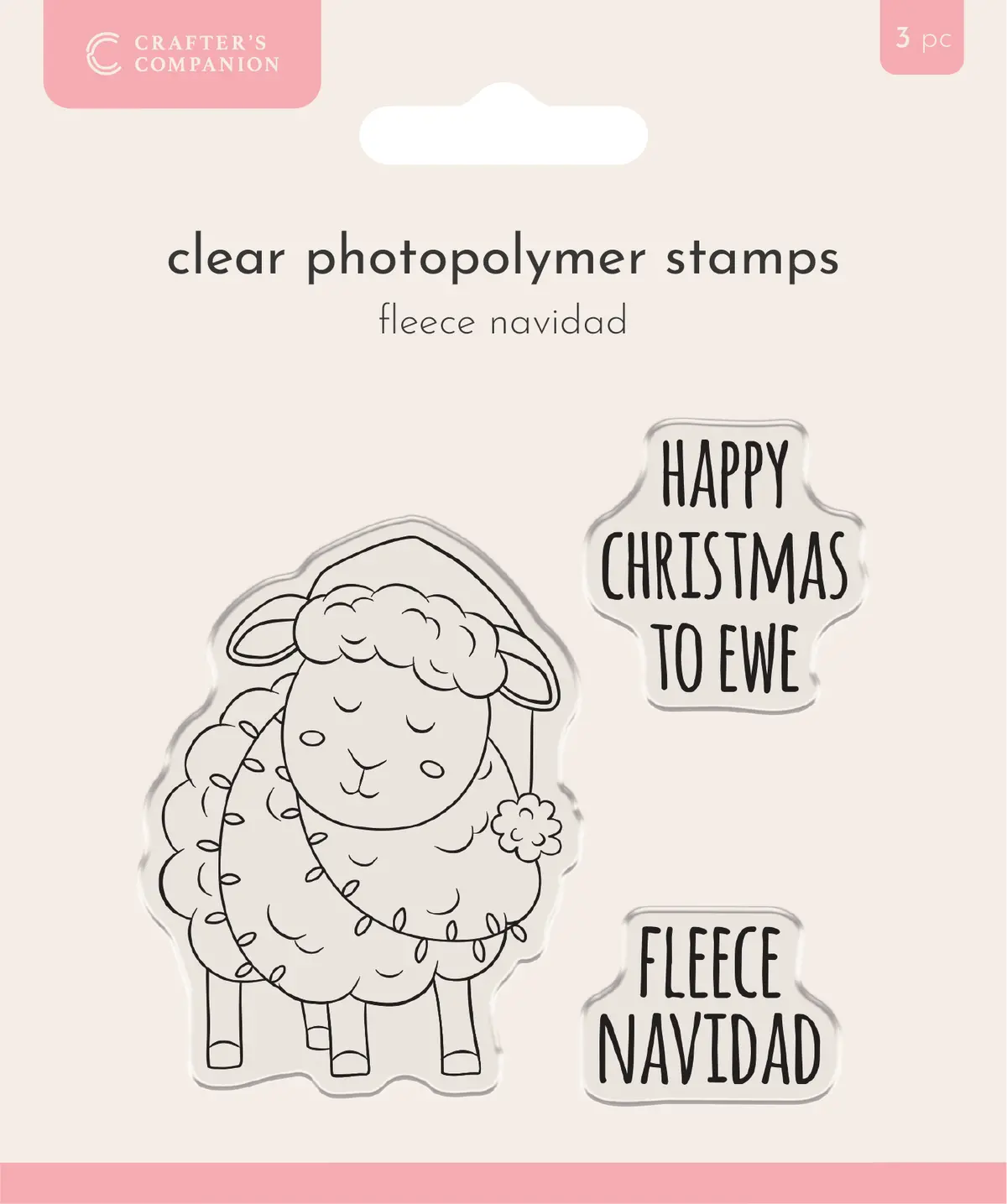 Crafter’S Companion Photopolymer Stamp - Fleece Navidad 1
