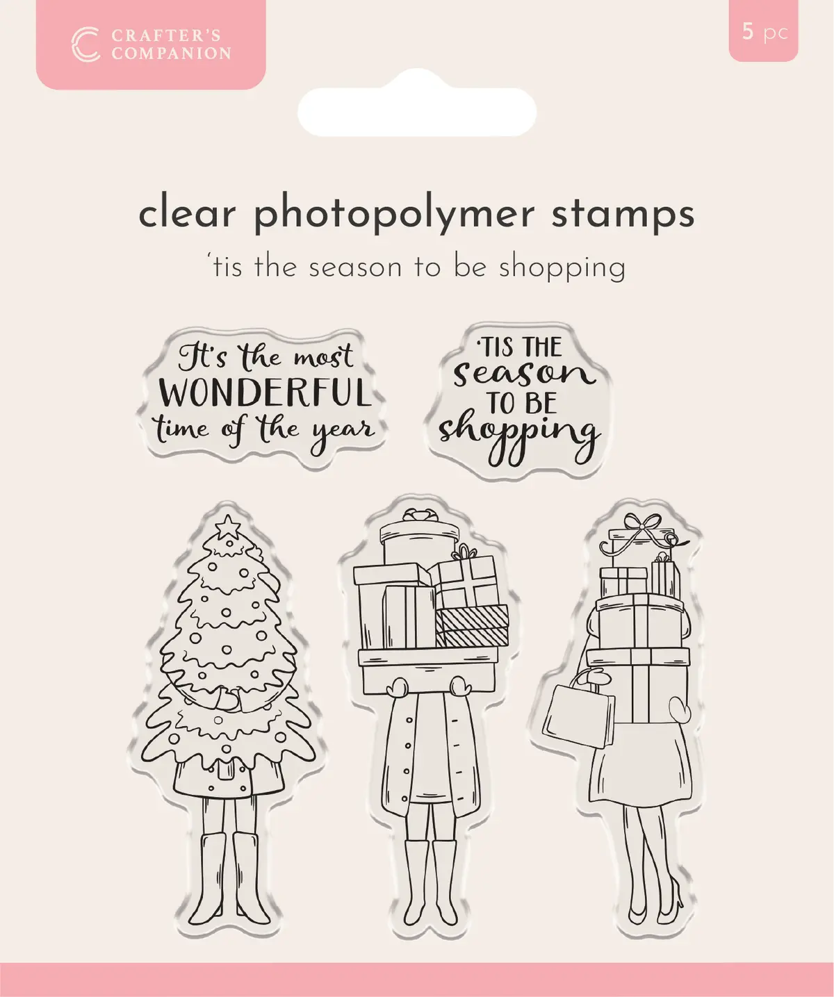 Crafter’S Companion Photopolymer Stamp - ‘Tis The Season To Be Shopping 1