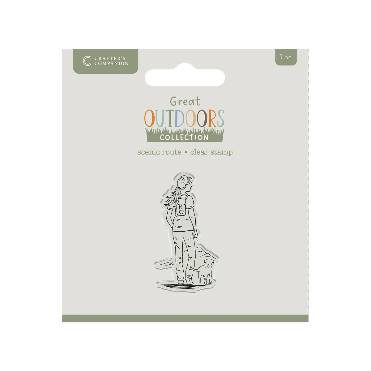 Crafters Companion The Great Outdoors Clear Acrylic Stamp Set - Scenic Route 1