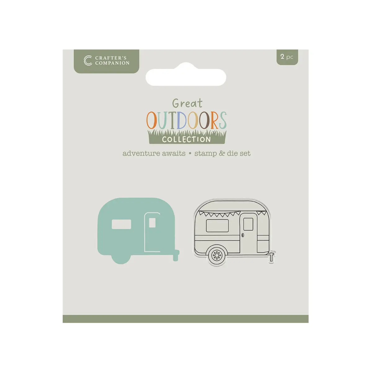 Crafters Companion The Great Outdoors Stamp & Die Set - Adventure Awaits 1