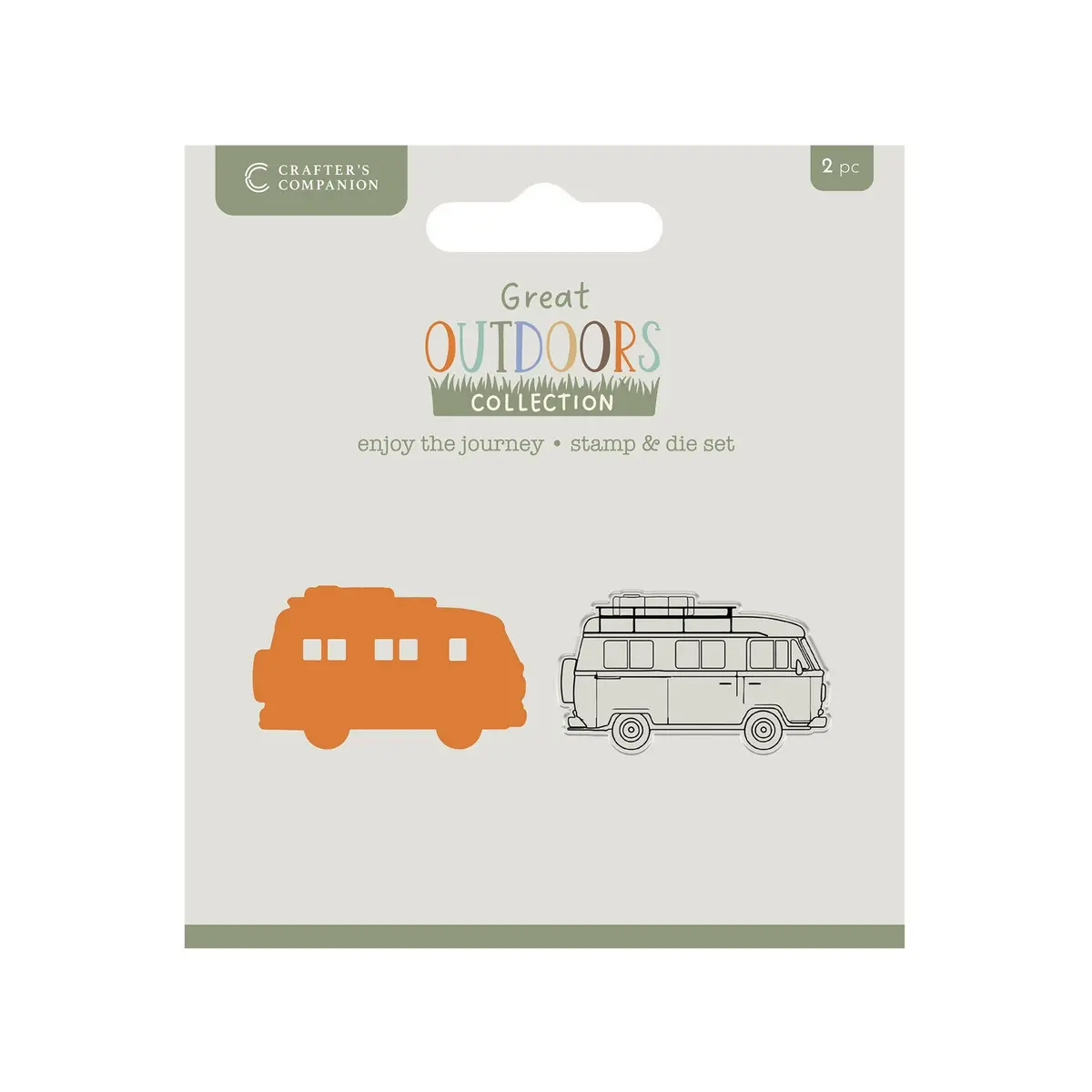 Crafters Companion The Great Outdoors Stamp & Die Set - Enjoy The Journey 1
