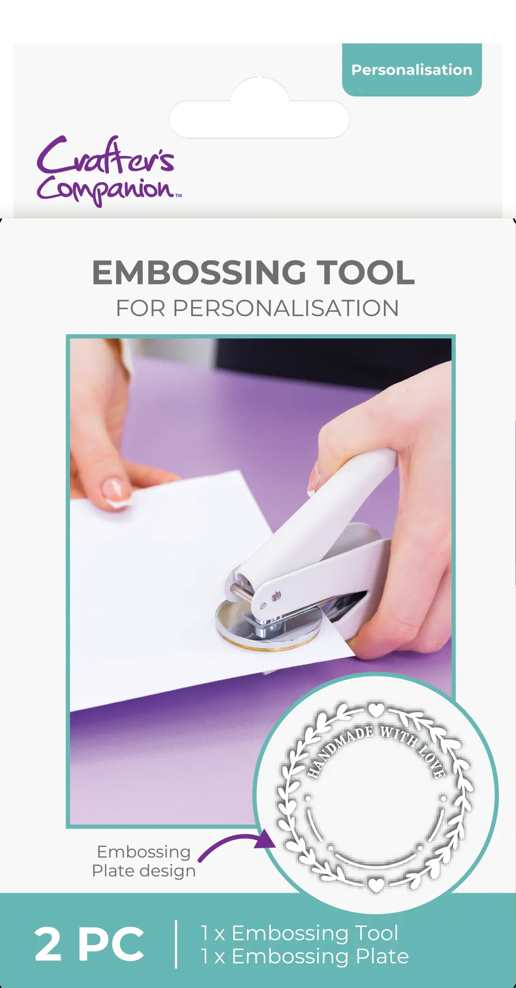 Crafter's Companion - Embossing Tool & Press Plates 3Pc Set 1