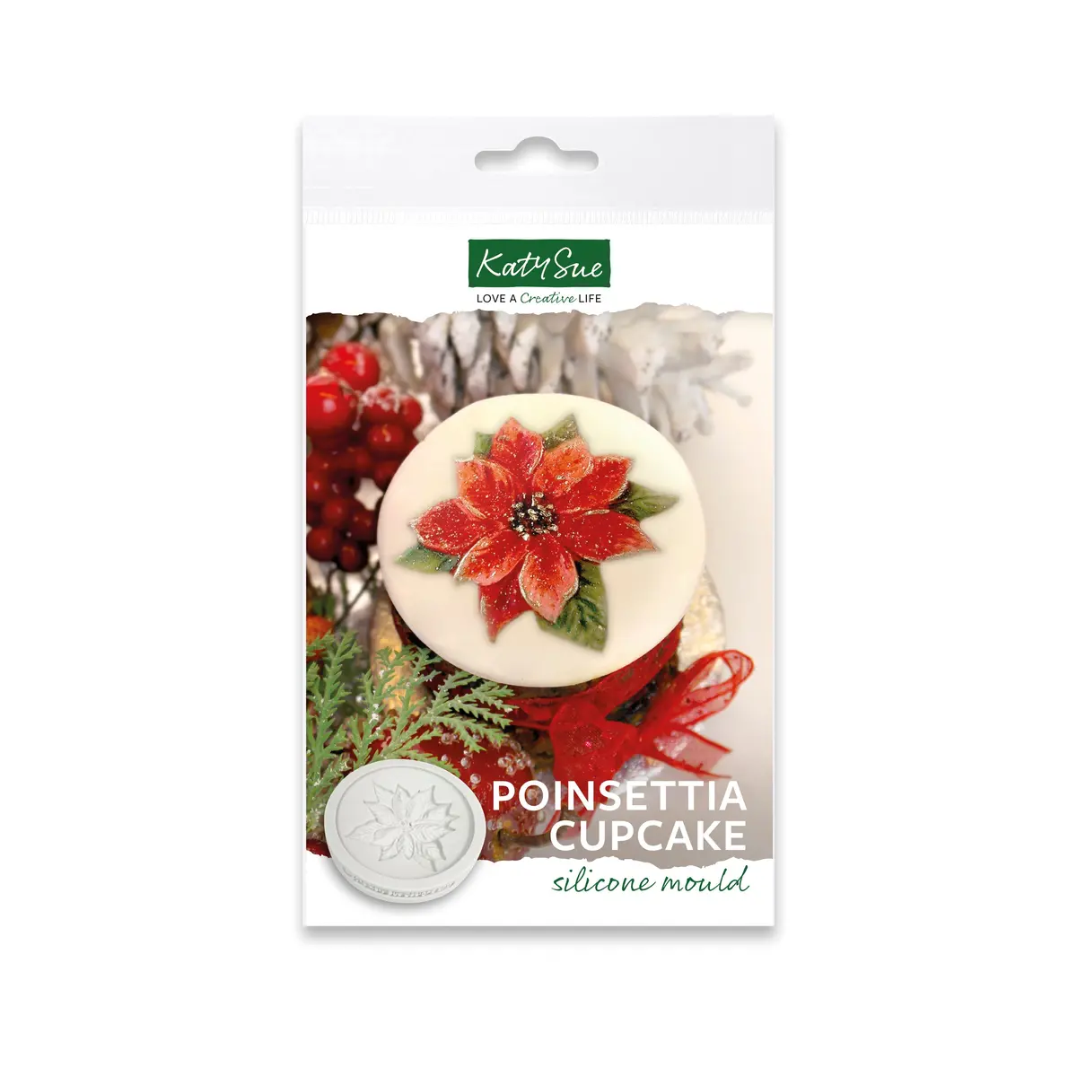 Poinsettia Cupcake Silicone Mould 1