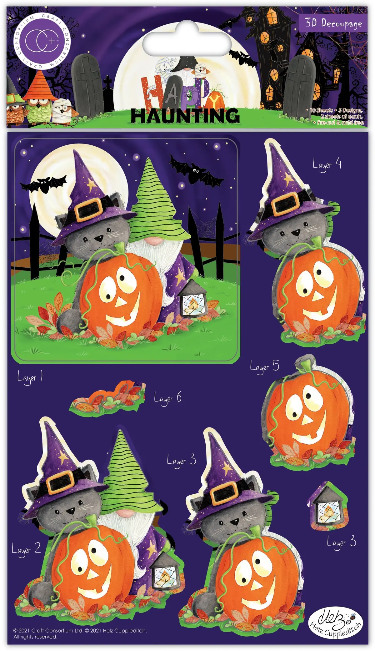 Happy Haunting - 3D Decoupage 1