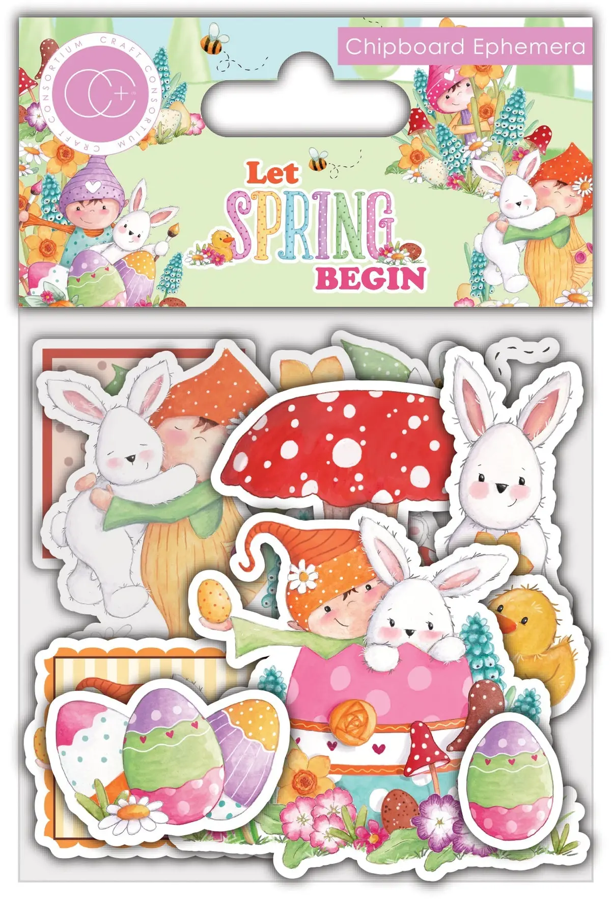 Craft Consortium Let Spring Begin - Chipboard Ephemera 1