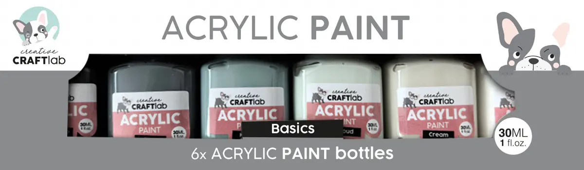 Ccl Acrylic Paint Basics Essentials 6 Bottles 1