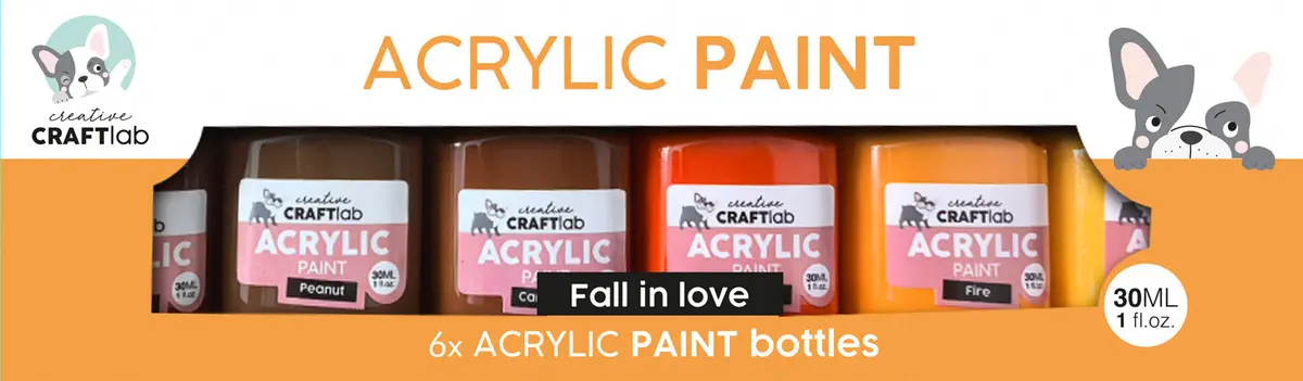 Ccl Acrylic Paint Fall In Love Essentials 6 Bottles 1