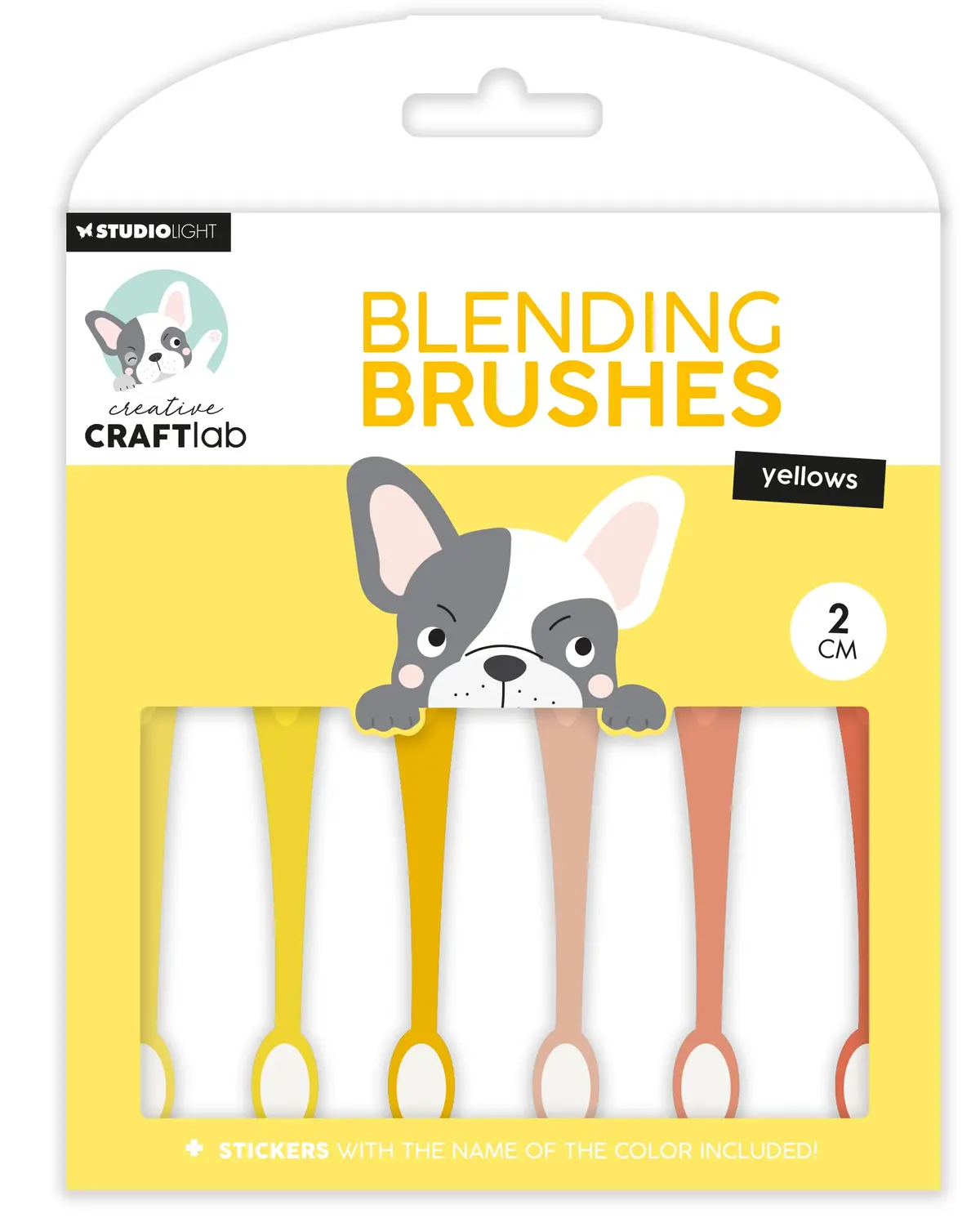 Ccl Blending Brushes 2Cm Soft Brush Yellows Essentials 6 Pc 1
