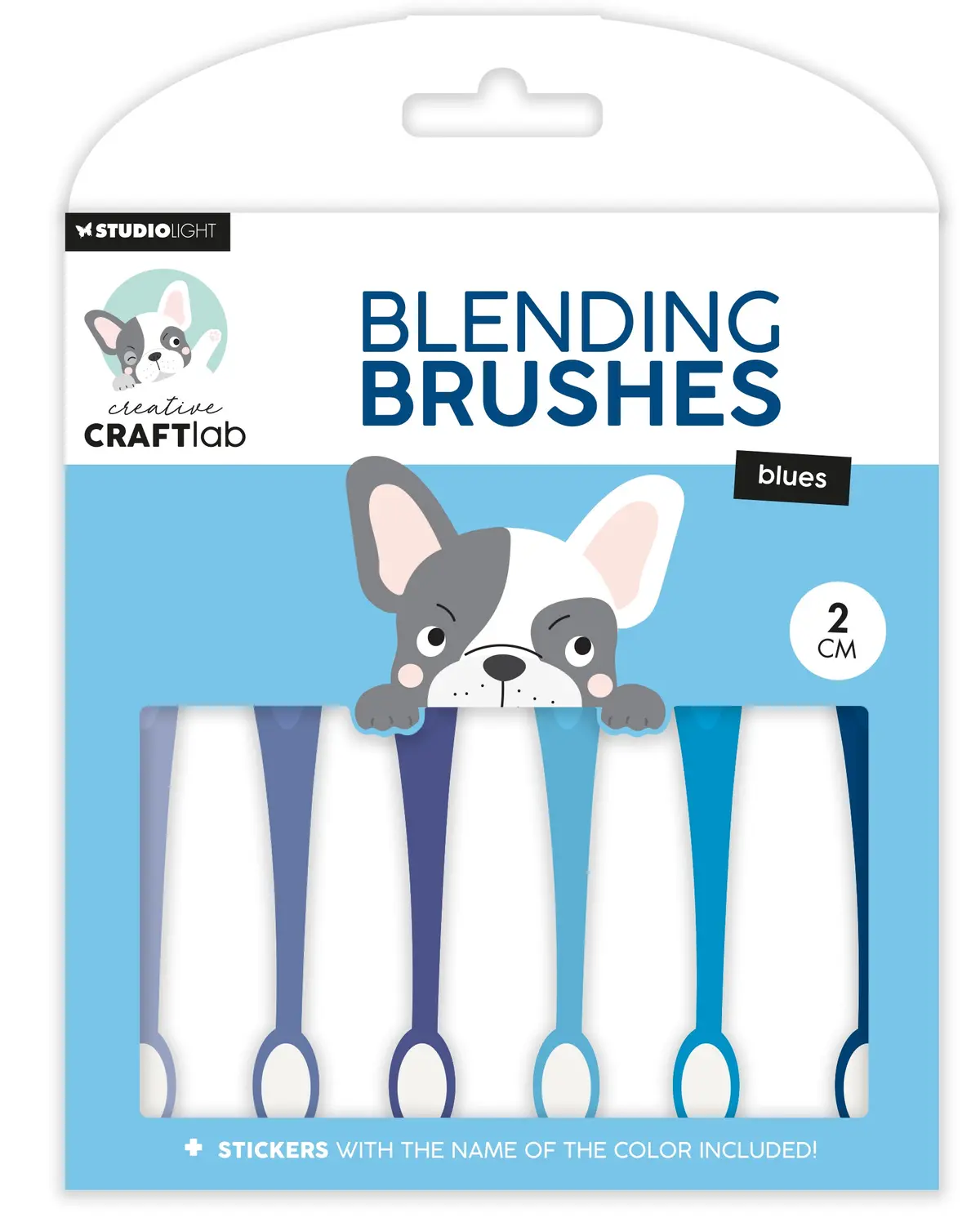 Ccl Blending Brushes 2Cm Soft Brush Blues Essentials 6 Pc 1