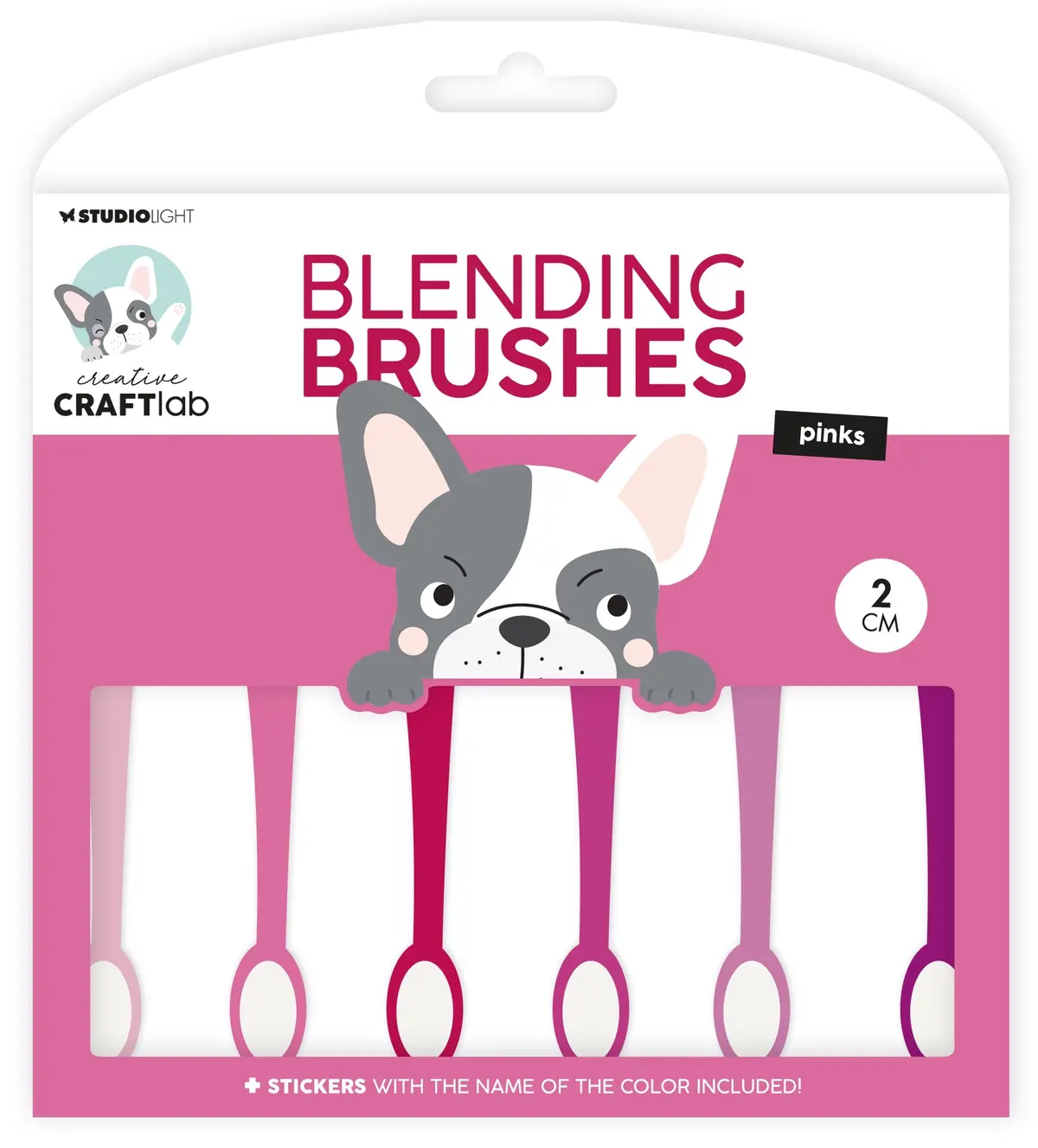 Ccl Blending Brushes 2Cm Soft Brush Pinks Essentials 6 Pc 1