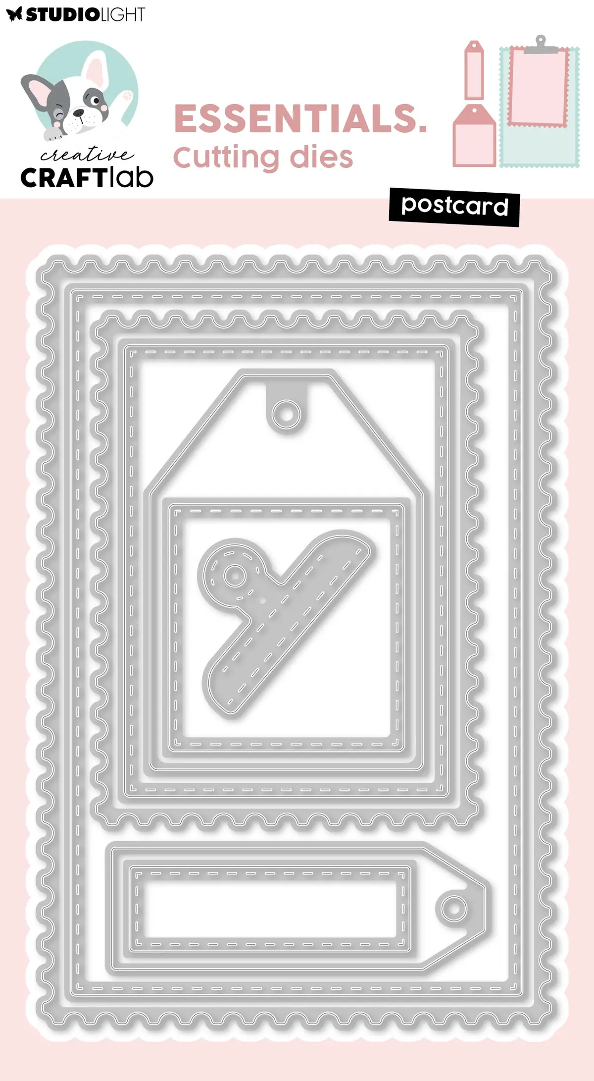 Ccl Cutting Die Postcard Essentials 9 Pieces 1