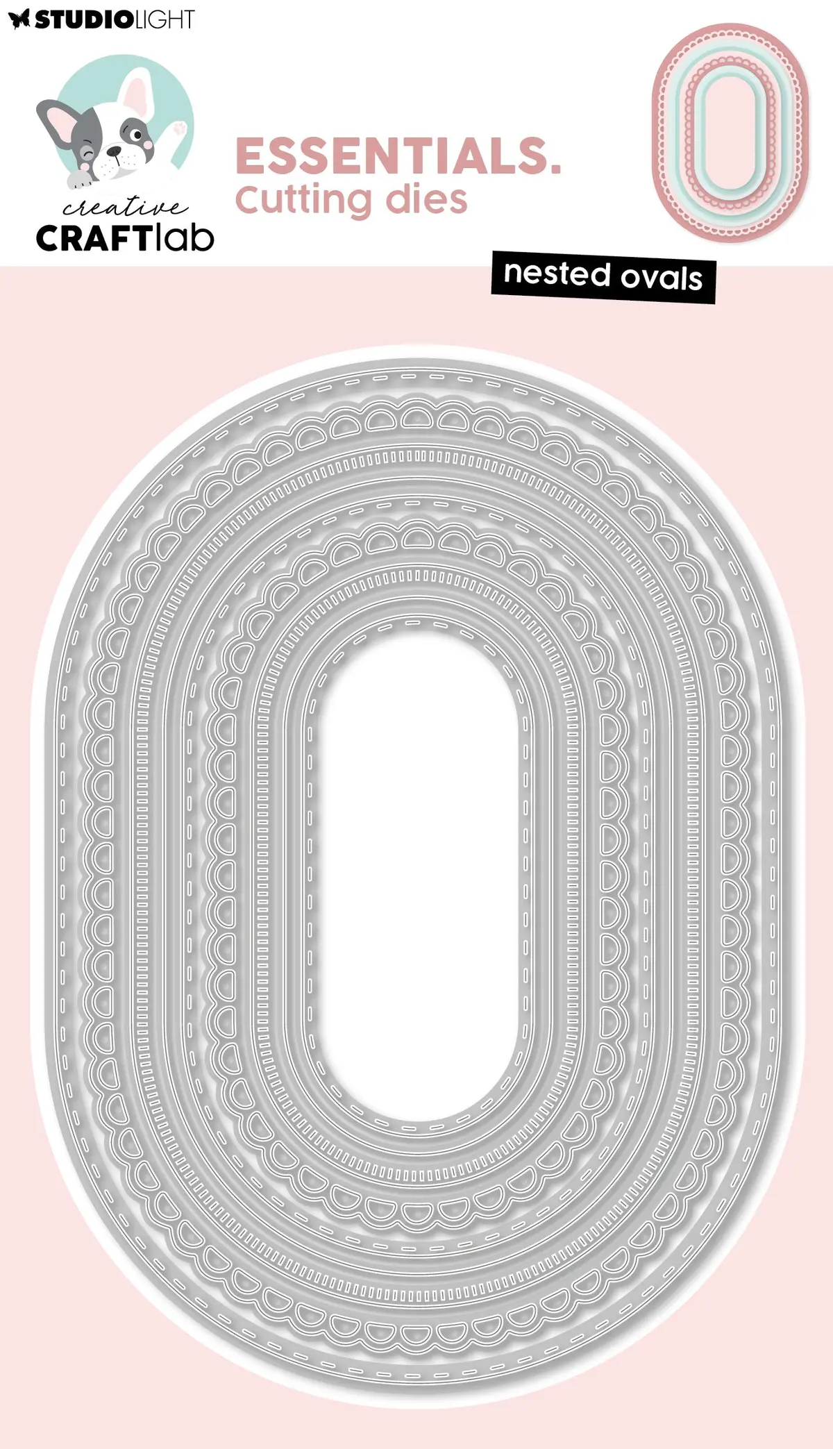 Ccl Cutting Die Nested Ovals Essentials 9 Pieces 1
