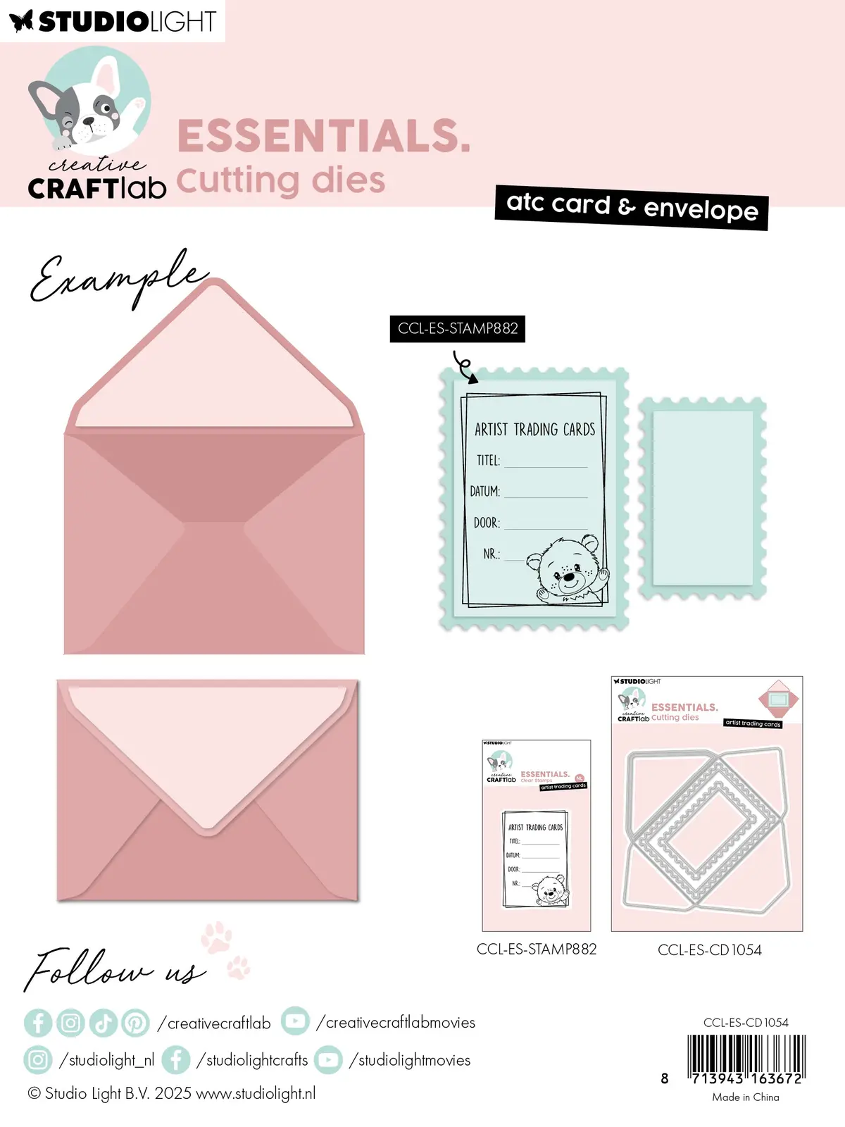 Ccl Cutting Die Atc Card & Envelope Essentials 6 Pieces 2