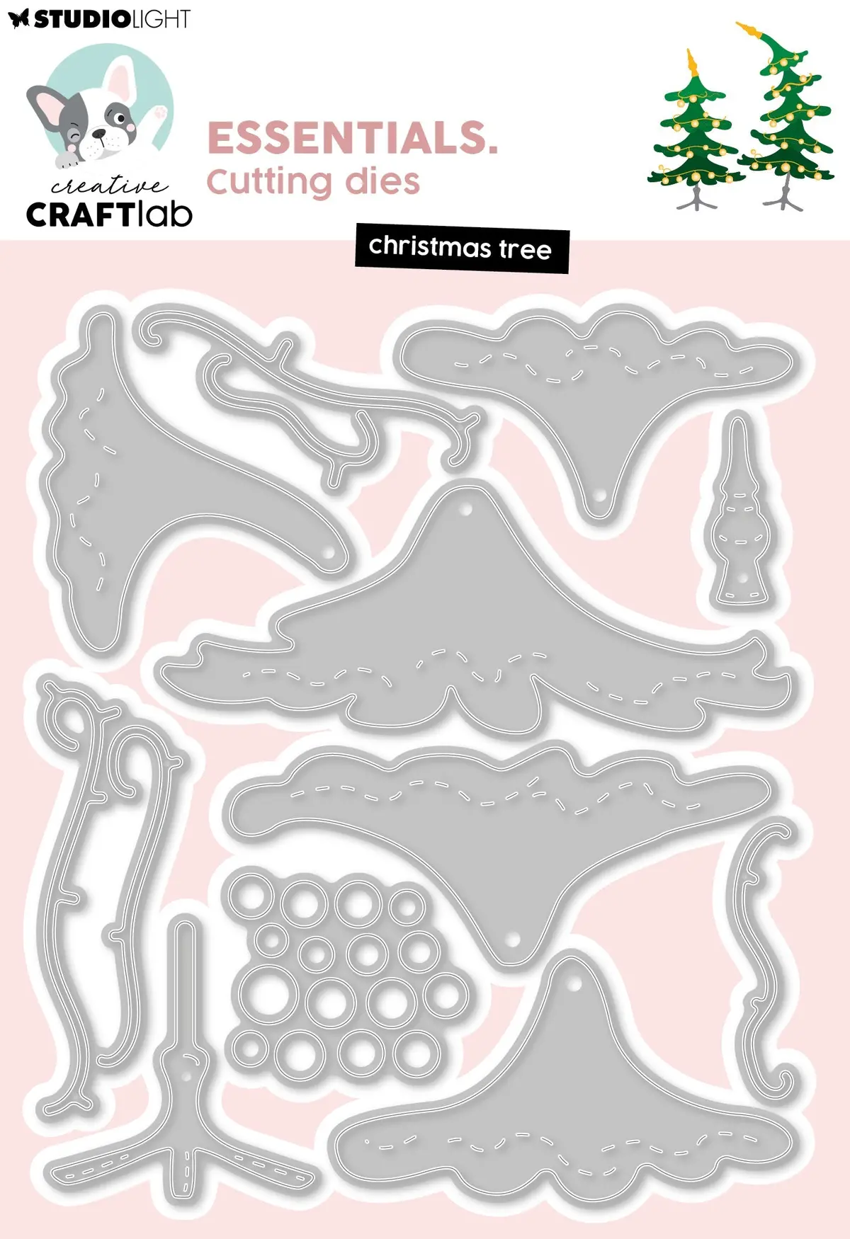 Ccl Cutting Die Christmas Tree Essentials 13 Pieces 1