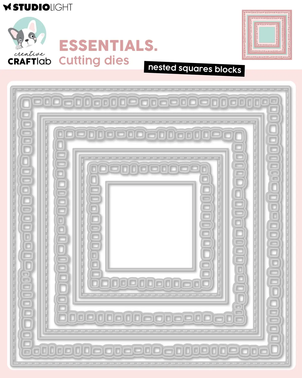 Ccl Cutting Die Nested Squares Blocks Essentials 9 Pieces 1
