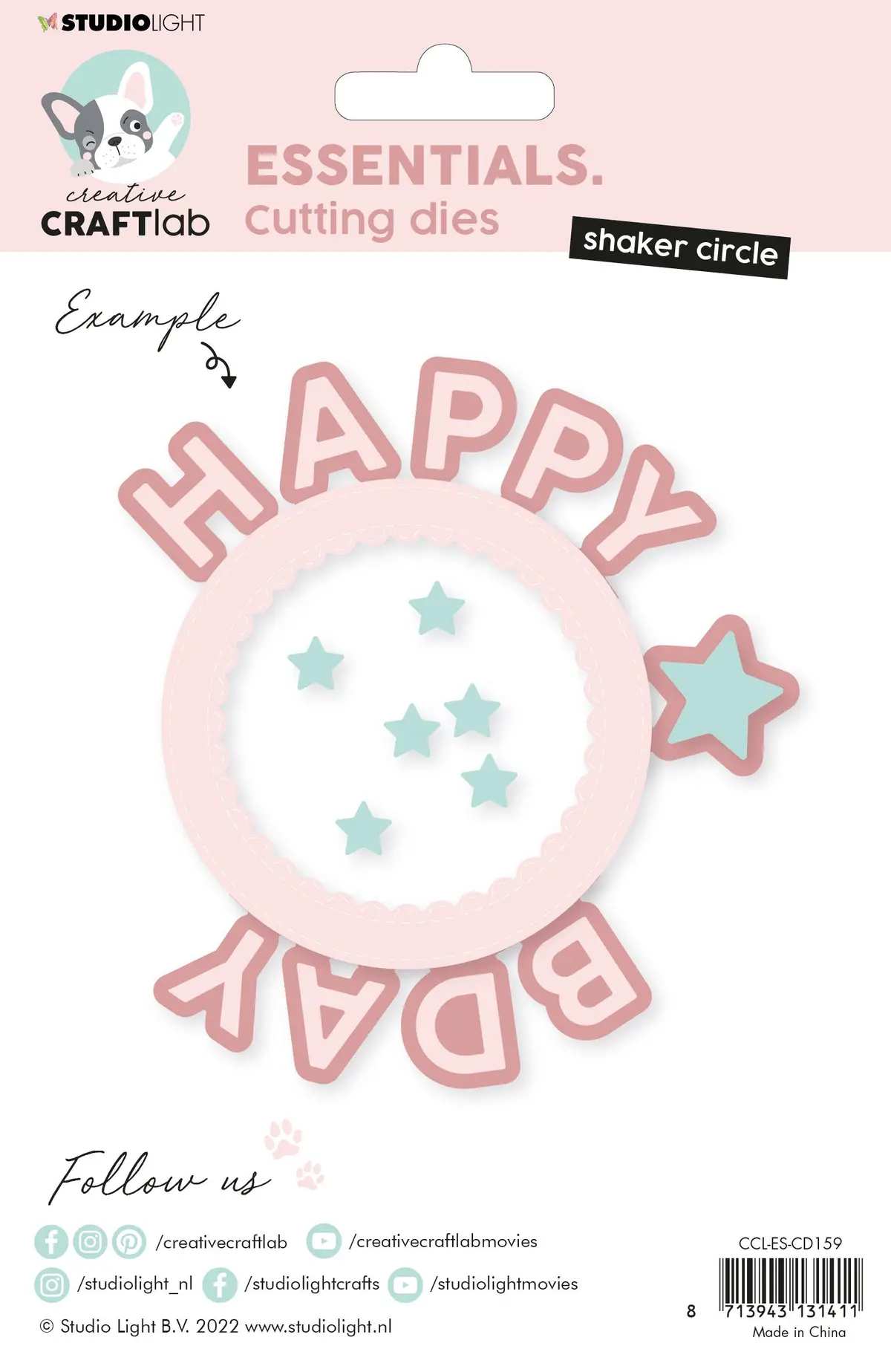 Ccl Cutting Die Circle Shaker Happy Bday Essentials 164X265x1mm 1 Pc Nr.159 2