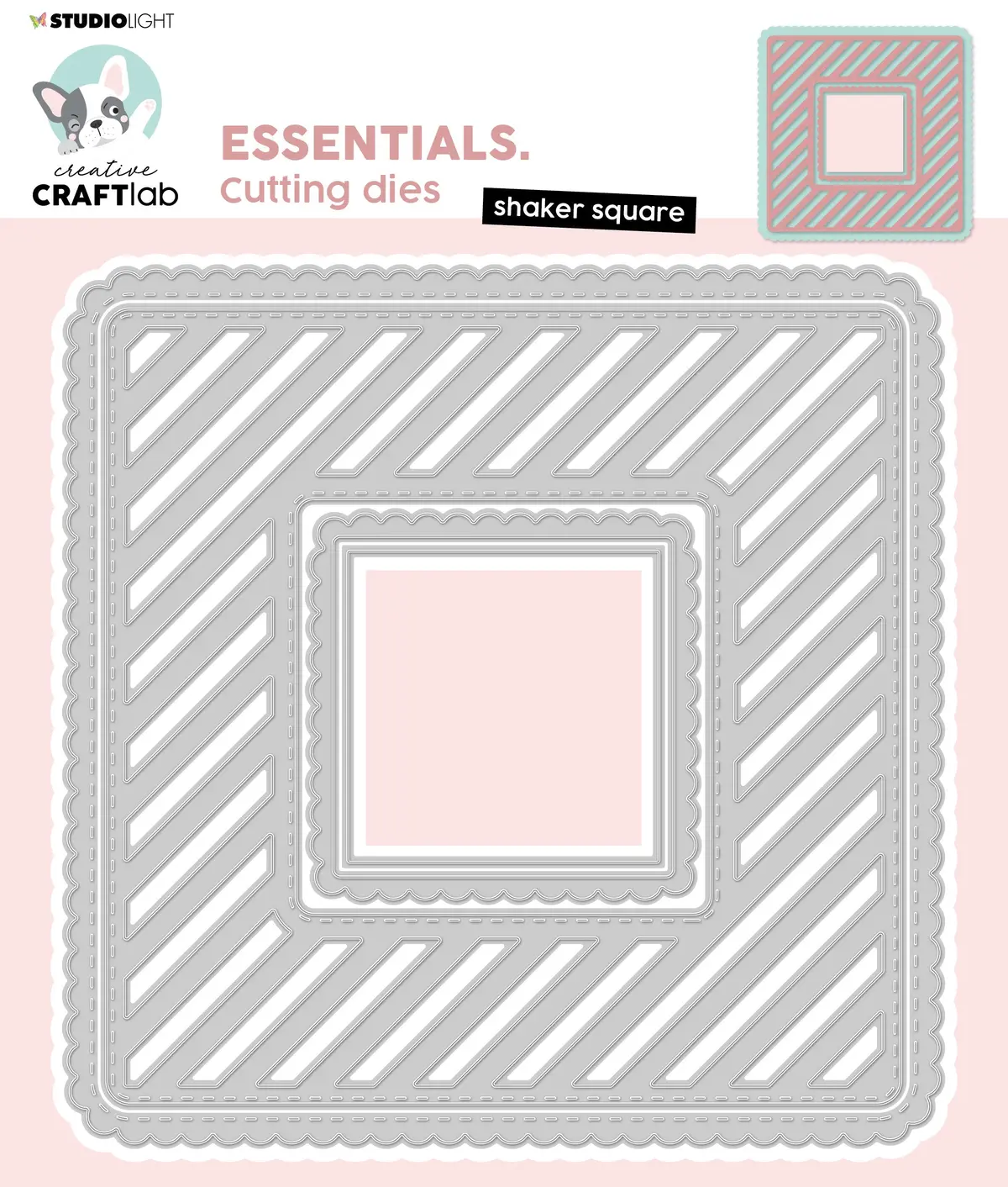 Ccl Cutting Die Square Shaker Essentials 148X148x1mm 4 Pc Nr.175 1